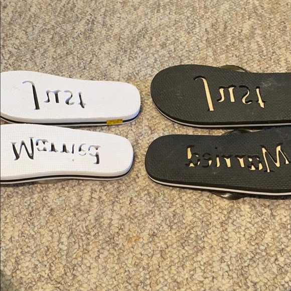 HIS AND HERS “just married” shoes - Picture 2 of 2